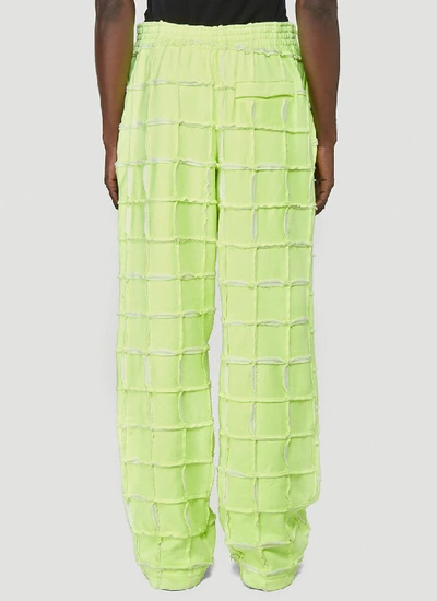 Shop Martine Rose Panelled Track Pants In Green