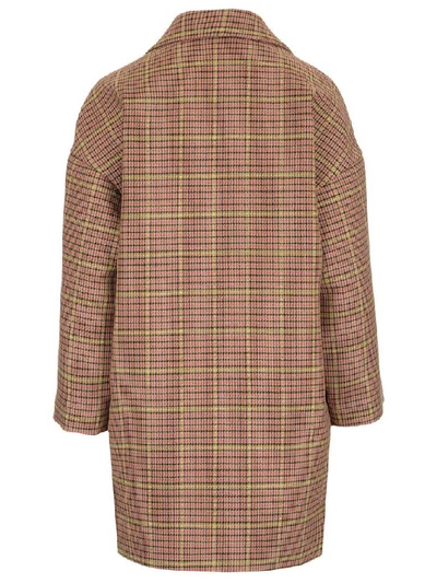 Shop Red Valentino Double Breasted Oversized Coat In Multi