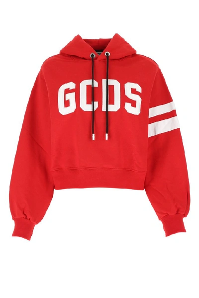 Shop Gcds Logo Hoodie In Red