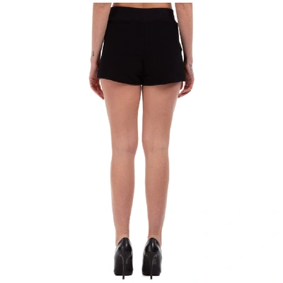 Shop Moschino Double Question Mark Shorts In Black