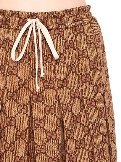 Shop Gucci All Over Gg Print Skirt In Multi