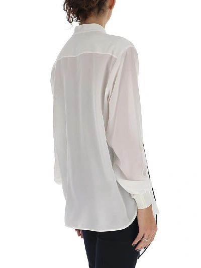 Shop Givenchy Scarf Collar Blouse In White