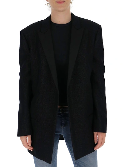 Shop Saint Laurent Tuxedo Jacket In Black