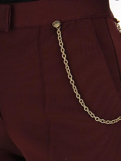 Shop Givenchy Chain Detail Straight In Red