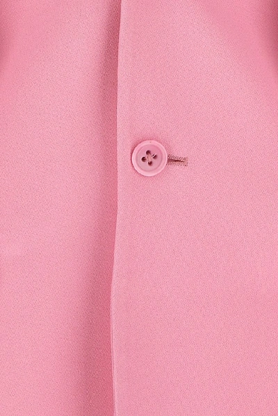 Shop Red Valentino Scarf Collar Detailed Blazer In Pink