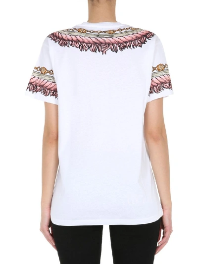 Shop Moschino Printed T In White