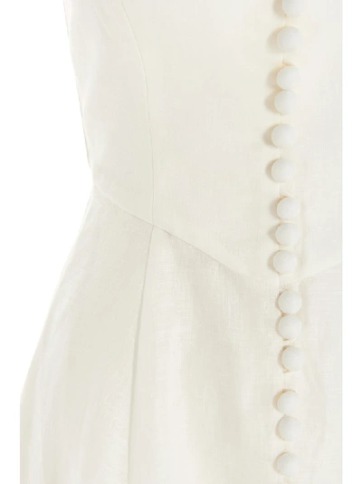 Shop Zimmermann Bellitude Bustier Midi Dress In White
