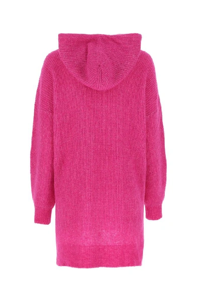 Shop Ganni Hooded Sweater In Pink