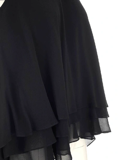 Shop Max Mara Layered Sleeveless Top In Black