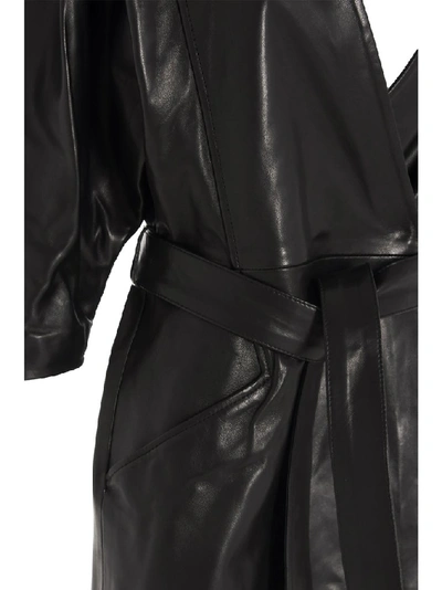 Shop Iro Lanika Belted Wrap Mini Dress In Black