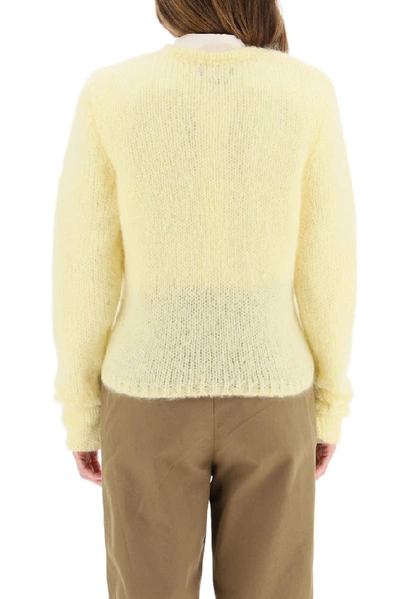 Shop Isabel Marant Crewneck Pullover In Yellow