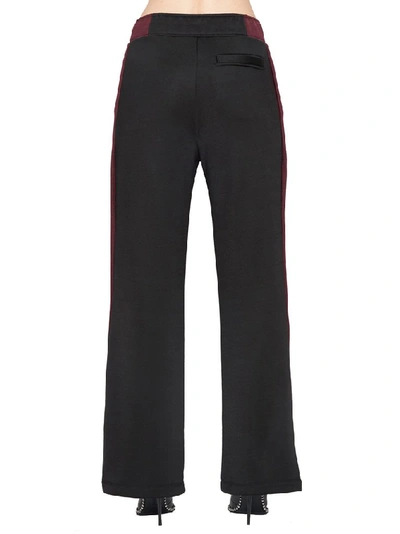 Shop Alexander Wang T T By Alexander Wang Wide Leg Track Pants In Black