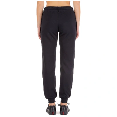 Shop Moschino Double Question Mark Track Trousers In Black