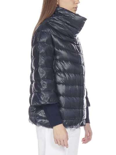 Shop Herno Aminta Puffer Jacket In Navy