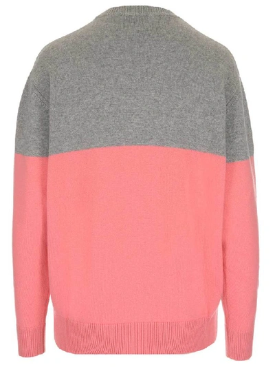 Shop Givenchy Two Tone Knitted Sweater In Multi