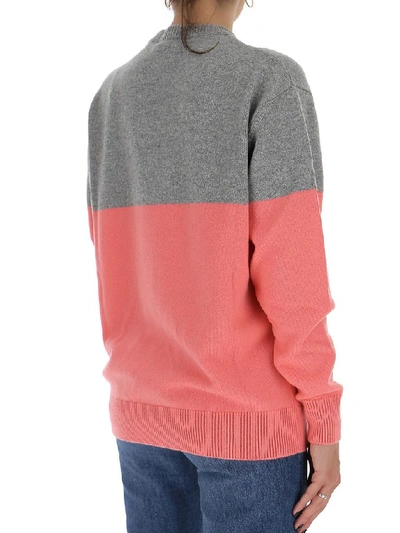 Shop Givenchy Two Tone Knitted Sweater In Multi