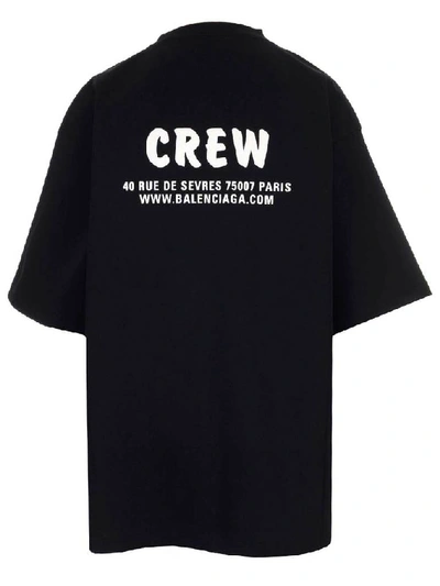 Shop Balenciaga Crew Oversized T In Black