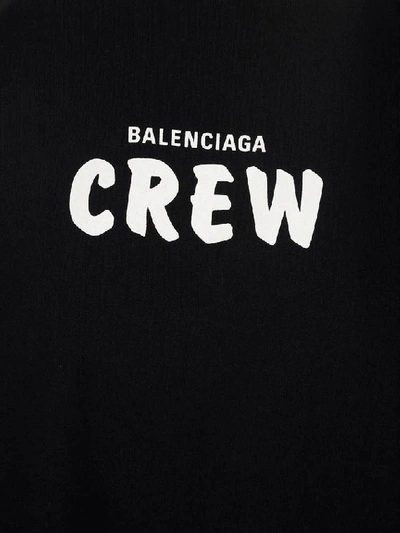 Shop Balenciaga Crew Oversized T In Black