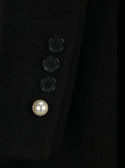 Shop Jw Anderson Asymmetric Single Breasted Coat In Black