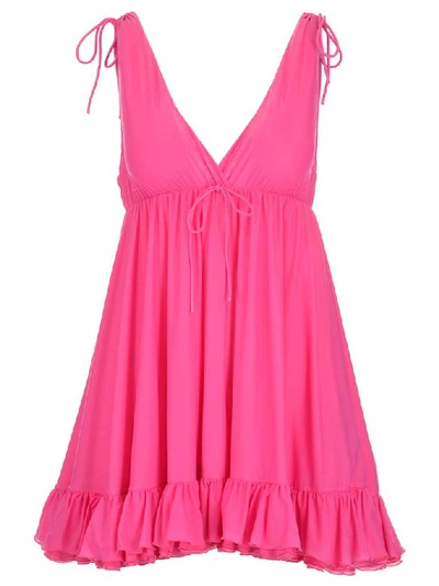 Shop Balenciaga Babydoll Top In Pink