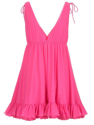 Shop Balenciaga Babydoll Top In Pink
