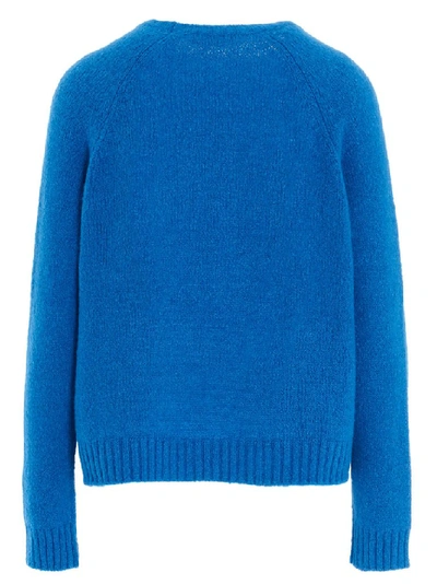 Shop Weekend Max Mara Crewneck Sweater In Blue