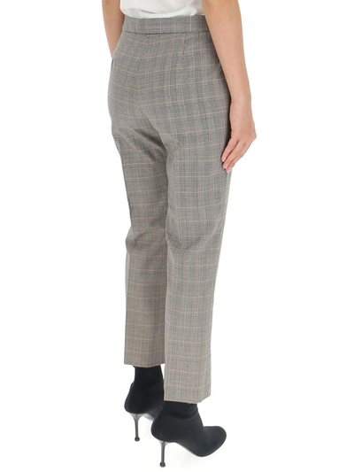 Shop Stella Mccartney Carlie Checked Pants In Grey