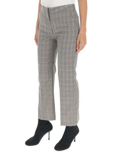 Shop Stella Mccartney Carlie Checked Pants In Grey