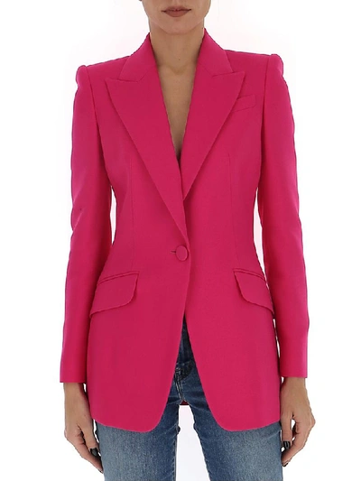 Shop Alexander Mcqueen Tailored Blazer In Pink