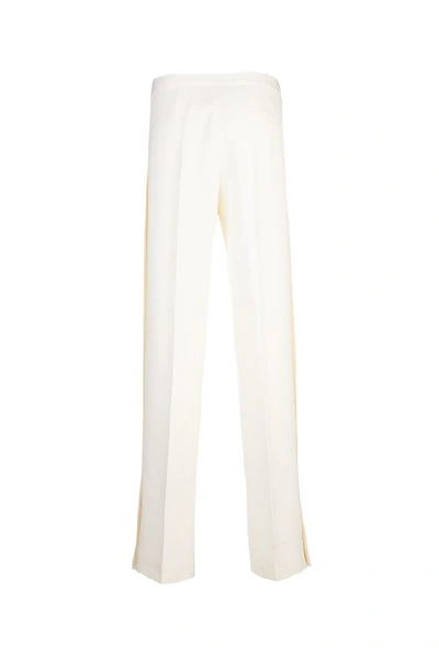 Shop Jil Sander High Waist Wide Leg Trousers In White