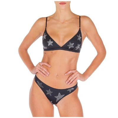 Shop Stella Mccartney Studded Stars Bikini Briefs In Black