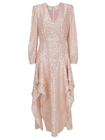 Shop Stella Mccartney Ruffled Maxi Dress In Pink