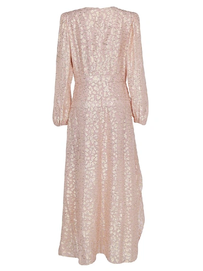 Shop Stella Mccartney Ruffled Maxi Dress In Pink