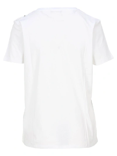 Shop Balmain Logo Printed T In White