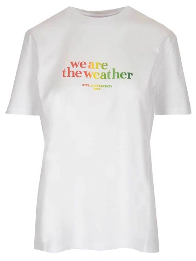 Shop Stella Mccartney We Are The Weather Print T In White