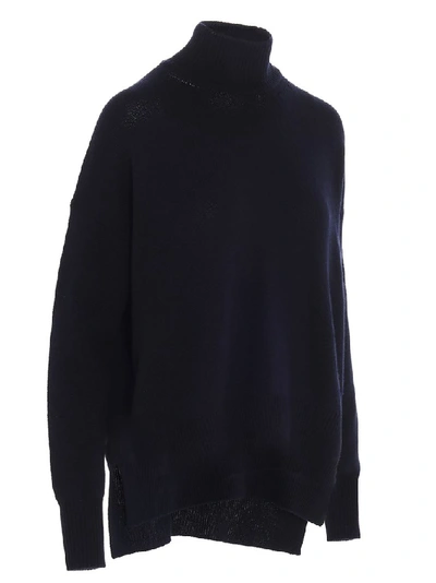 Shop Jil Sander Turtleneck Sweater In Navy