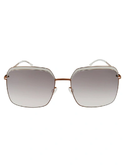 Shop Mykita Decades Dalia Sunglasses In Brown