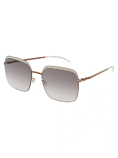 Shop Mykita Decades Dalia Sunglasses In Brown