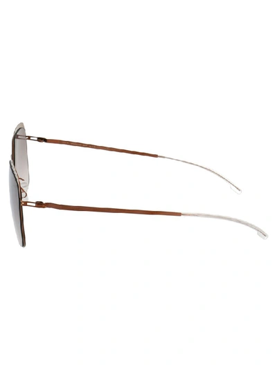 Shop Mykita Decades Dalia Sunglasses In Brown