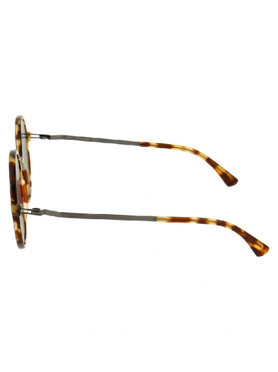 Shop Mykita Lite Anana Round Frame Sunglasses In Multi