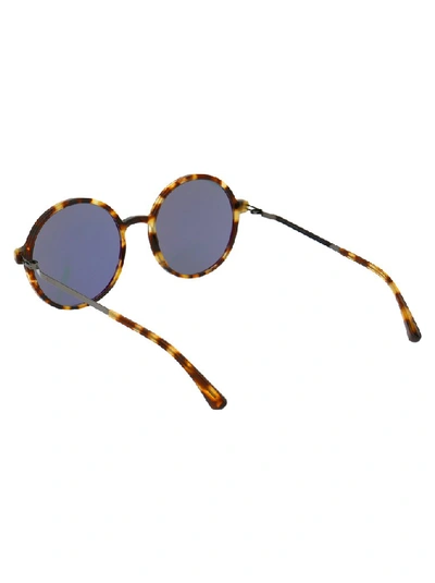 Shop Mykita Lite Anana Round Frame Sunglasses In Multi