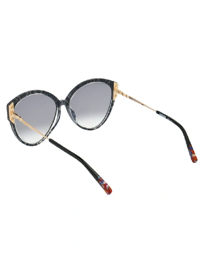 Shop Missoni Cat Eye Framed Sunglasses In Black
