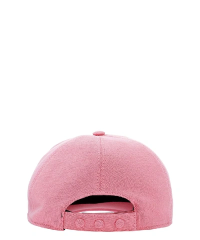 Shop Burberry Monogram Motif Jersey Baseball Cap In Pink