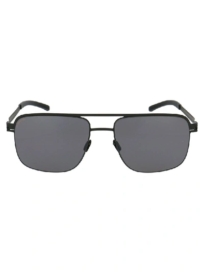 Shop Mykita Wilder Aviator Sunglasses In Black