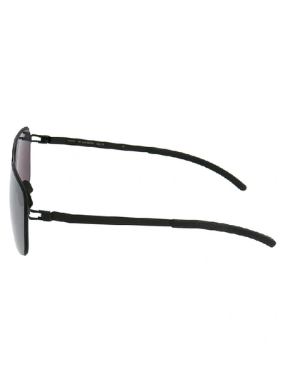 Shop Mykita Wilder Aviator Sunglasses In Black