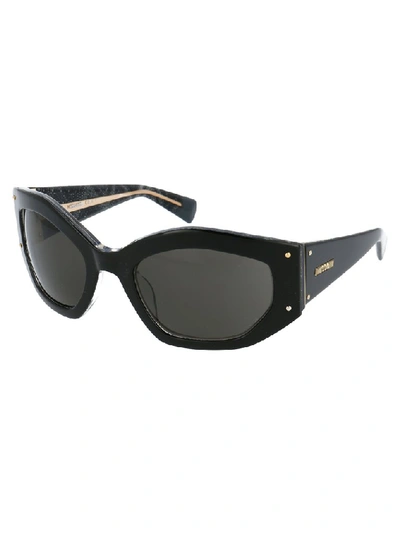 Shop Missoni Rectangular Framed Sunglasses In Black