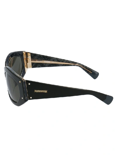 Shop Missoni Rectangular Framed Sunglasses In Black