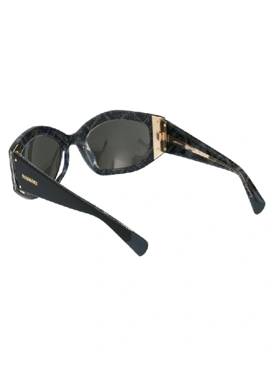 Shop Missoni Rectangular Framed Sunglasses In Black