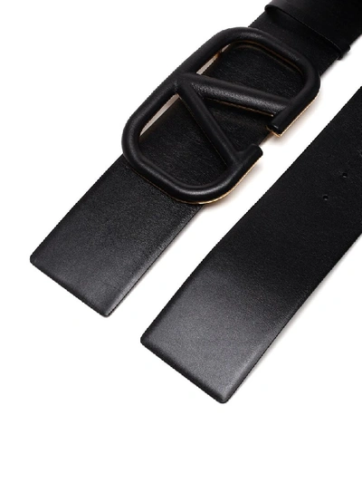 Shop Valentino Vlogo Signature Belt In Black