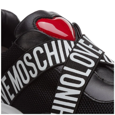 Shop Love Moschino Chunky Sole Sneakers In Black